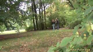 German Stepmom picked up for outdoor sex - 2 image