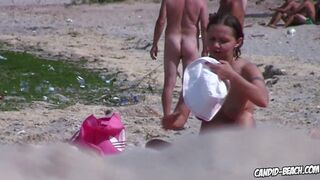 widen twat fantastic hawt non-professional nudist milfs spied at  beach voyeur - 5 image