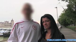 PublicAgent Glamorous brunette hair pumped in hotel as her bf waits outside - 2 image