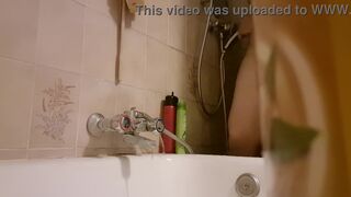 Spying on your nice-looking Italian stepmother in the shower u are such a favourable stepson! - 7 image