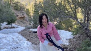 KPop Girl Fucks Actor in Korean Forest K-Drama Sex Scene - 2 image