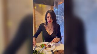 Hot wife on a date in a restaurant cheats on her husband - 3 image