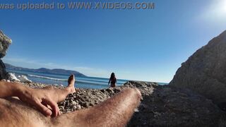 Milf is Shocked! She had to Suck&Fucks on the Beach!1 - 8 image