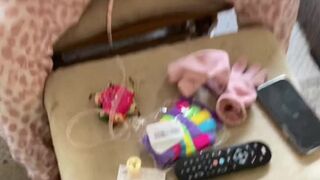 very rough bbw double penetration early morning breakfast dildo session - 1 image