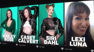 Watch Rachael Cavalli & Demi Hawks finger, lick & eat each other's pussies while MILF Lexi Luna watches in exclusive