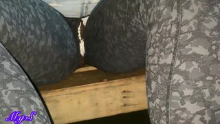 Watch Bibi 58 flaunt her big clit and flash her wet pussy on top of a roof