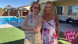 Naughty MILF neighbors get naughty in our bedroom POV session with Crystal Clark, Deliah Grace & Juan El Caballo Loco - 3 image