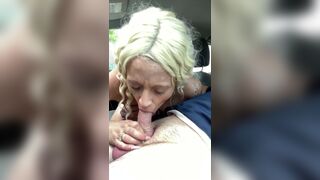 Watch blonde milf The Video Producer prostitute herself for cash and take a cumload in her mouth