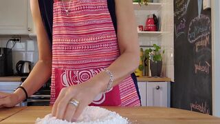 Angelina Love moans as her tight pussy gets stretched with hard dick while cooking in the kitchen - 3 image