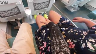 Naughty Expressiagirls & Expressiaboys get naughty on a public train - 10 image
