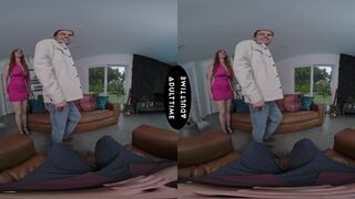 Lauren Phillips cheats on her husband with her neighbor while he watches in POV virtual reality
